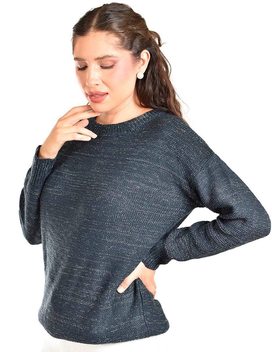 Suéter cuello redondo para mujer 2