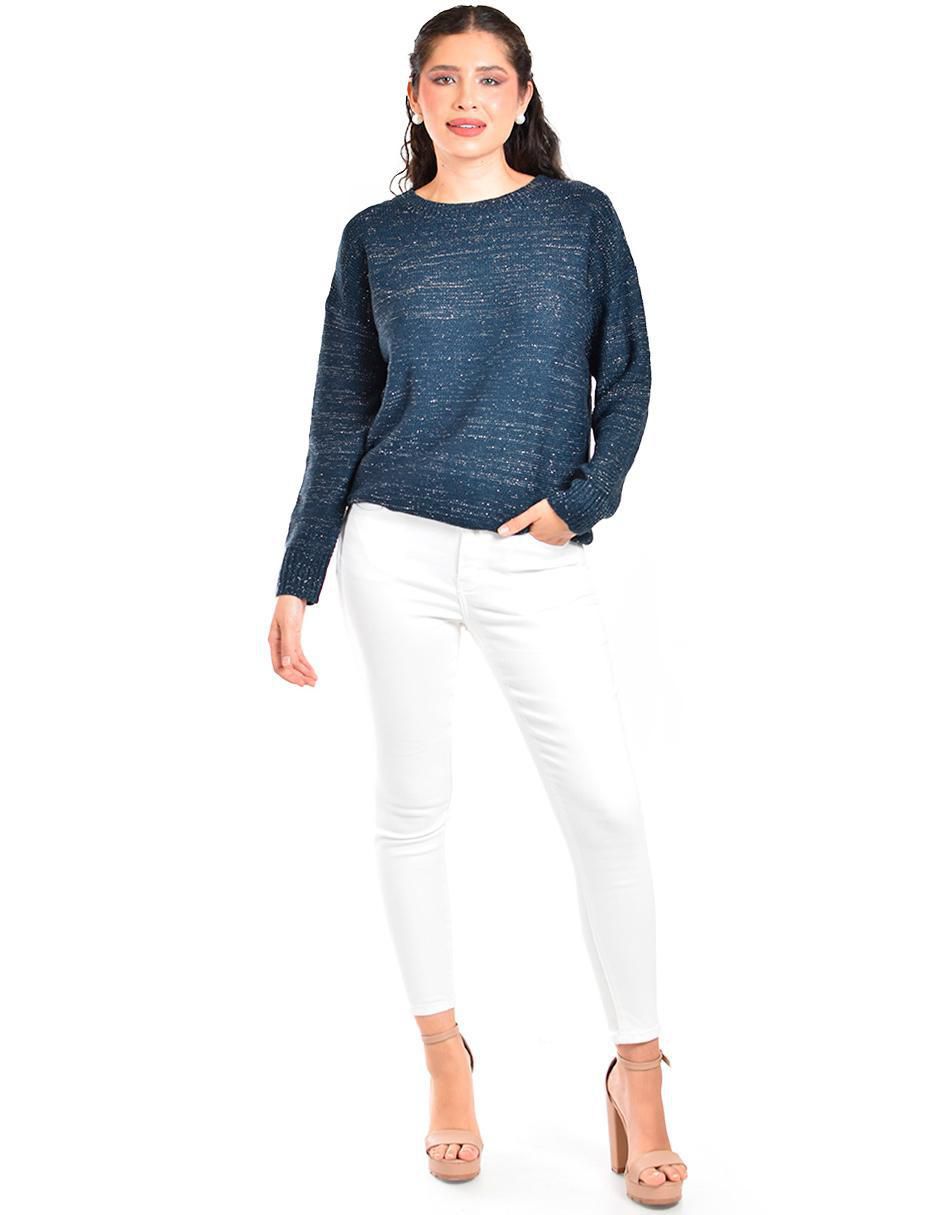 Suéter cuello redondo para mujer 5