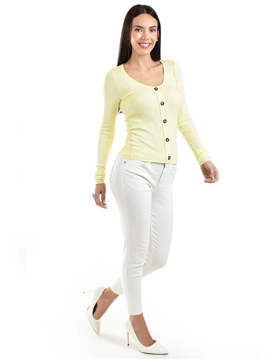 Suéter cuello redondo para mujer 2