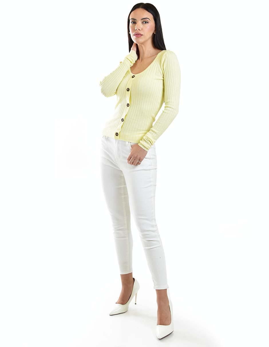 Suéter cuello redondo para mujer 5