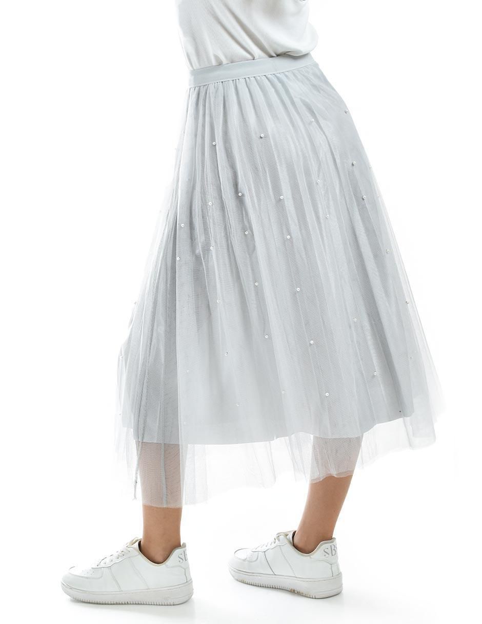 Falda midi con pretina 3