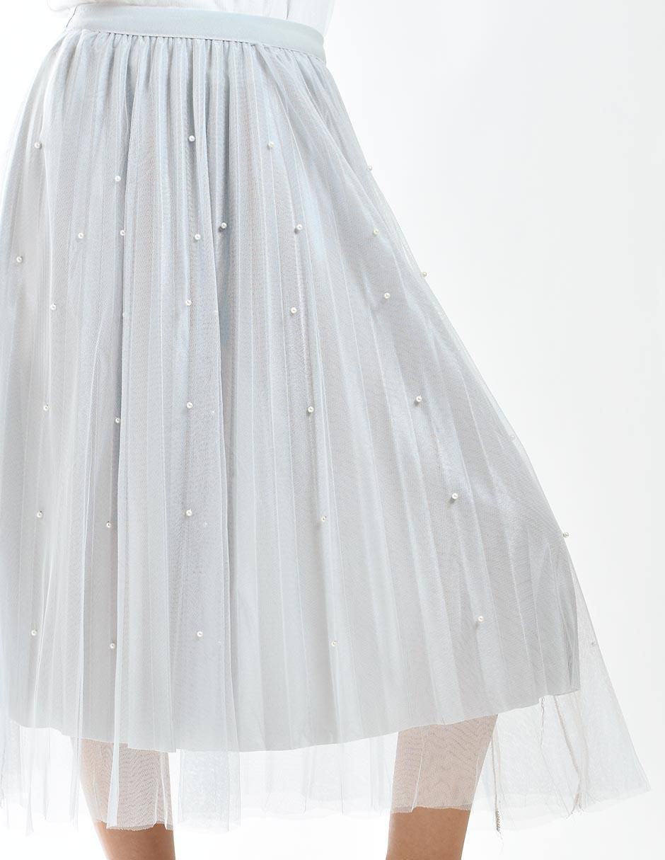Falda midi con pretina 4