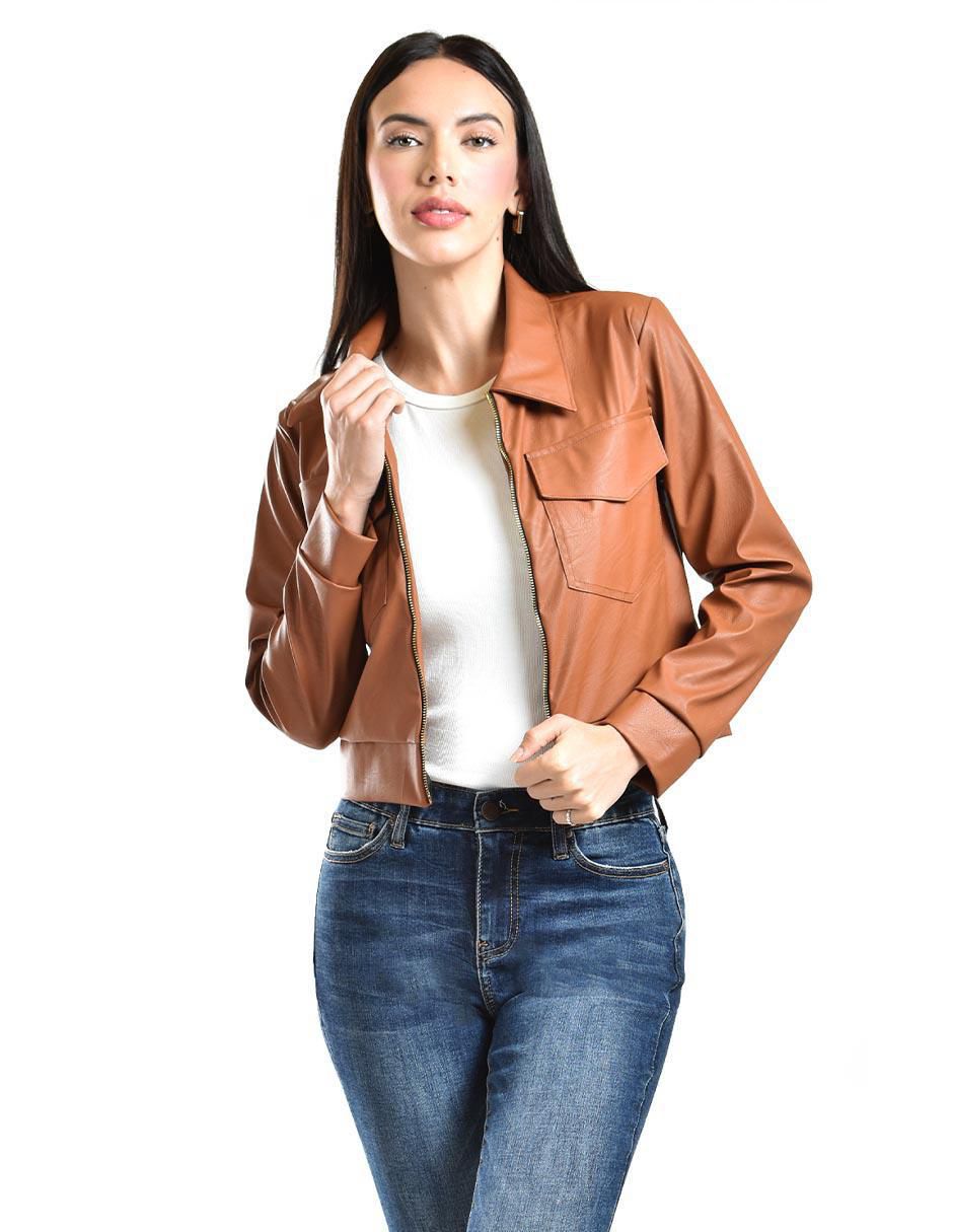 Chamarra casual impermeable para mujer