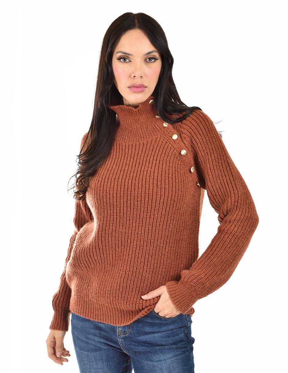 Suéter Roman Fashion cuello alto para mujer