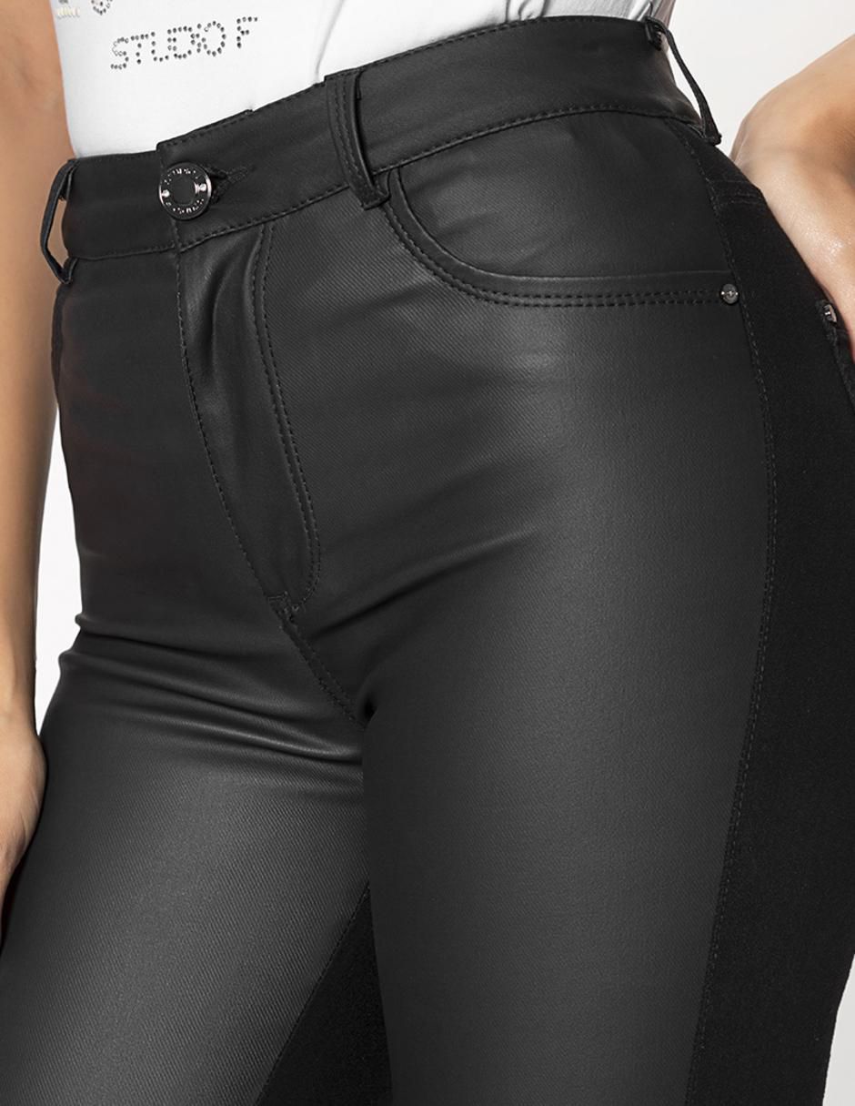 Jeans slim corte cintura para mujer 4