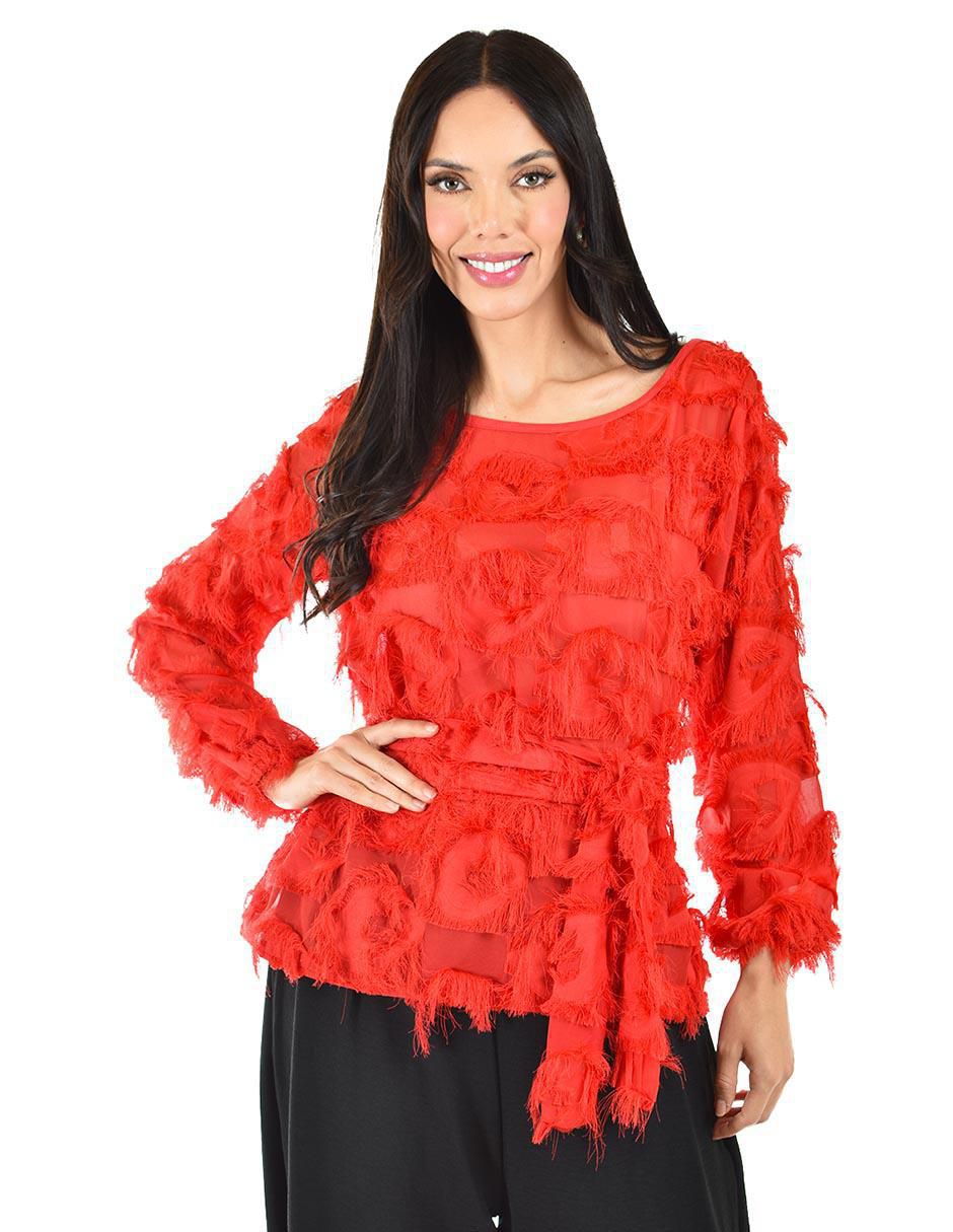 Blusa manga larga para mujer
