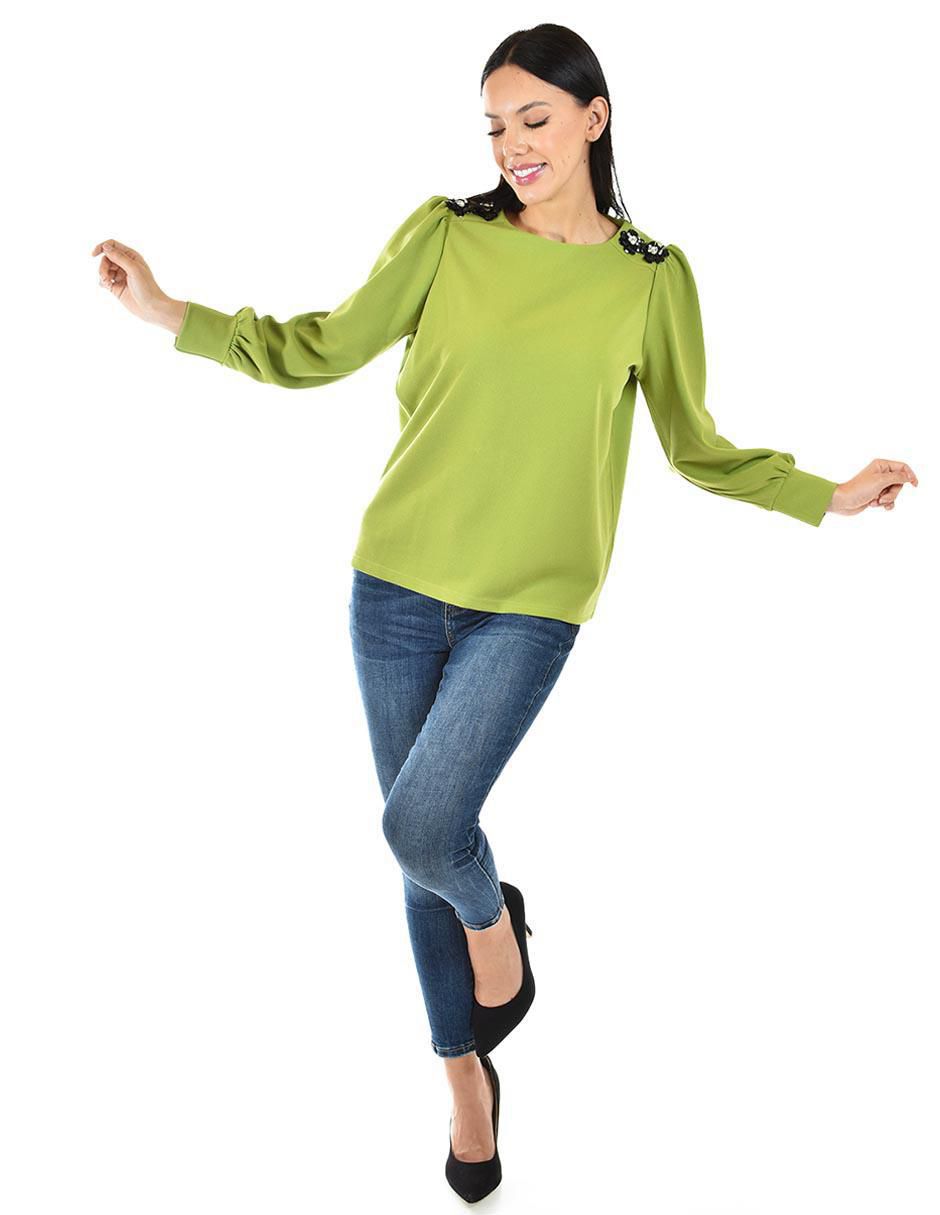 Blusa manga larga para mujer 5