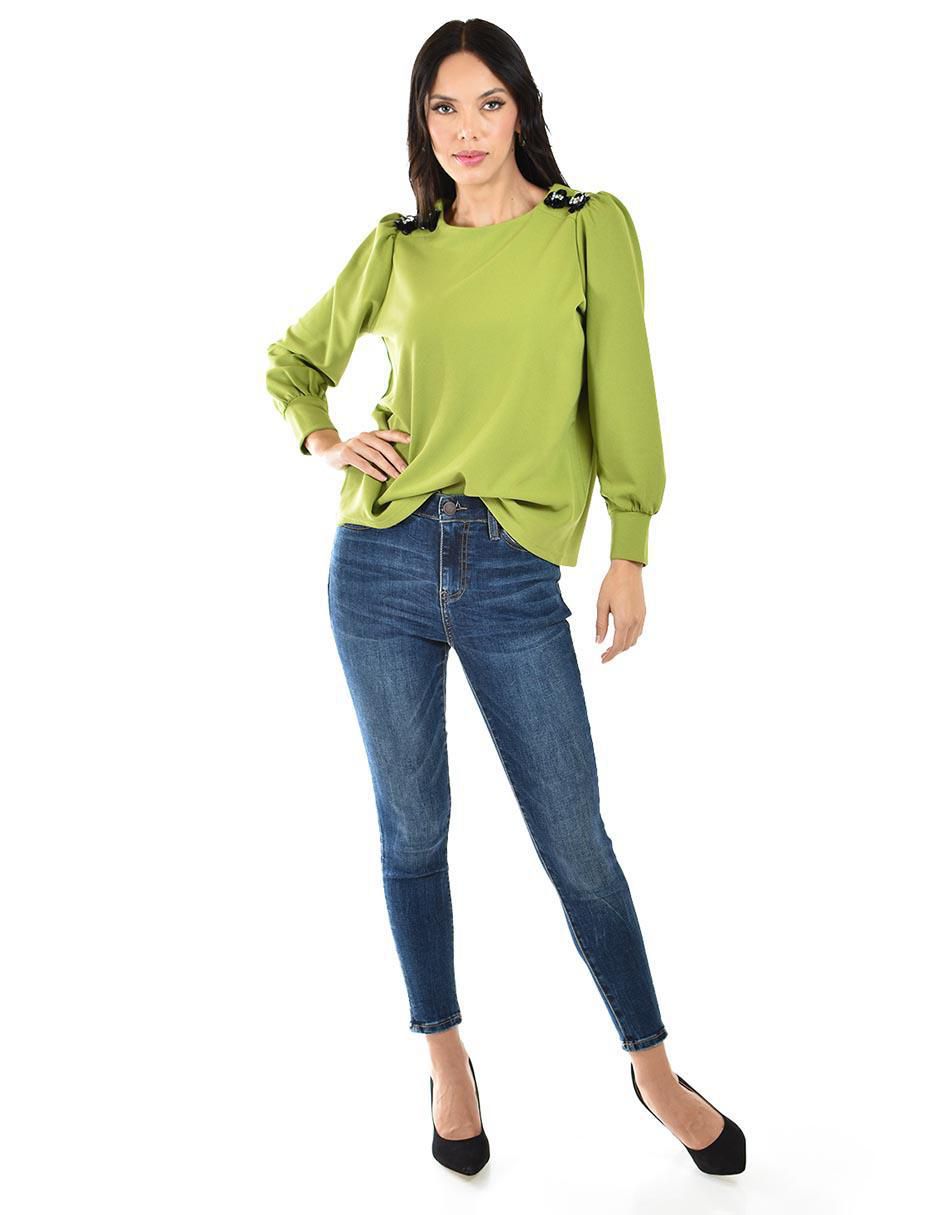 Blusa manga larga para mujer 6