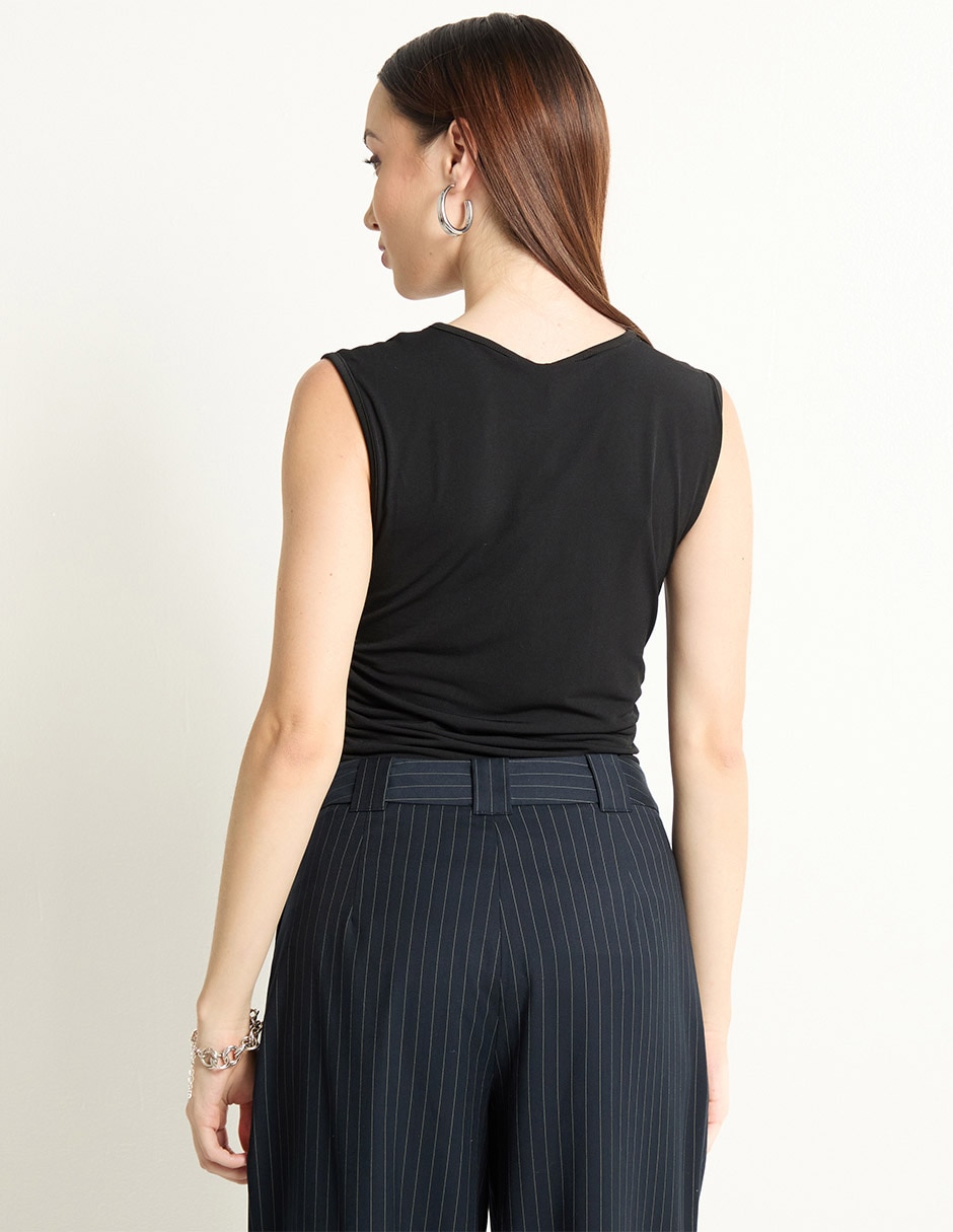 Top Pieces cuello redondo