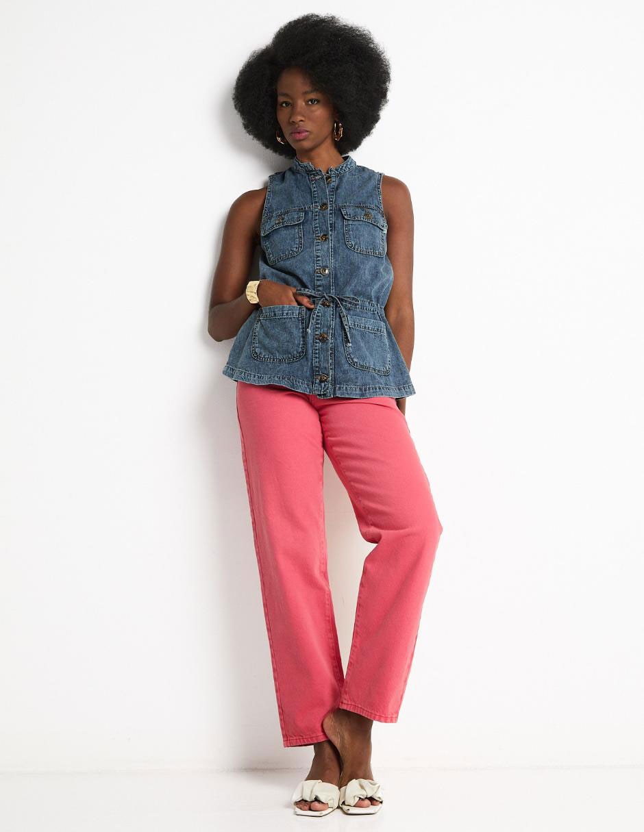 Jeans straight para mujer 3