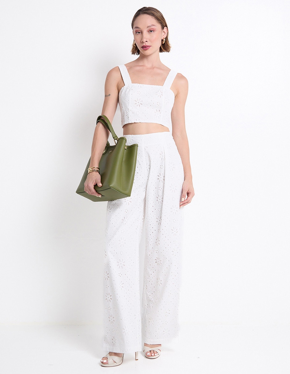 Pantalón relaxed amplio para mujer 3