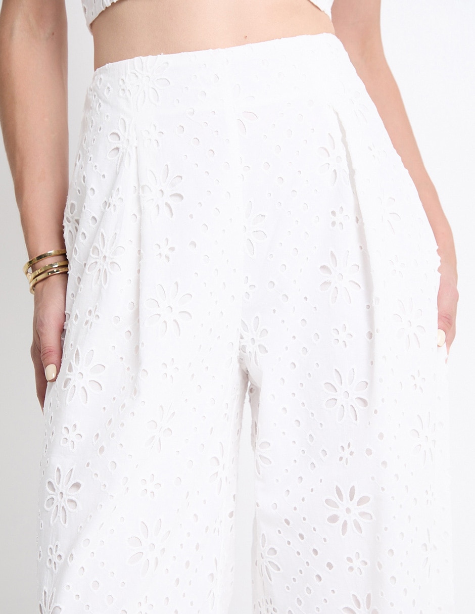 Pantalón relaxed amplio para mujer 4