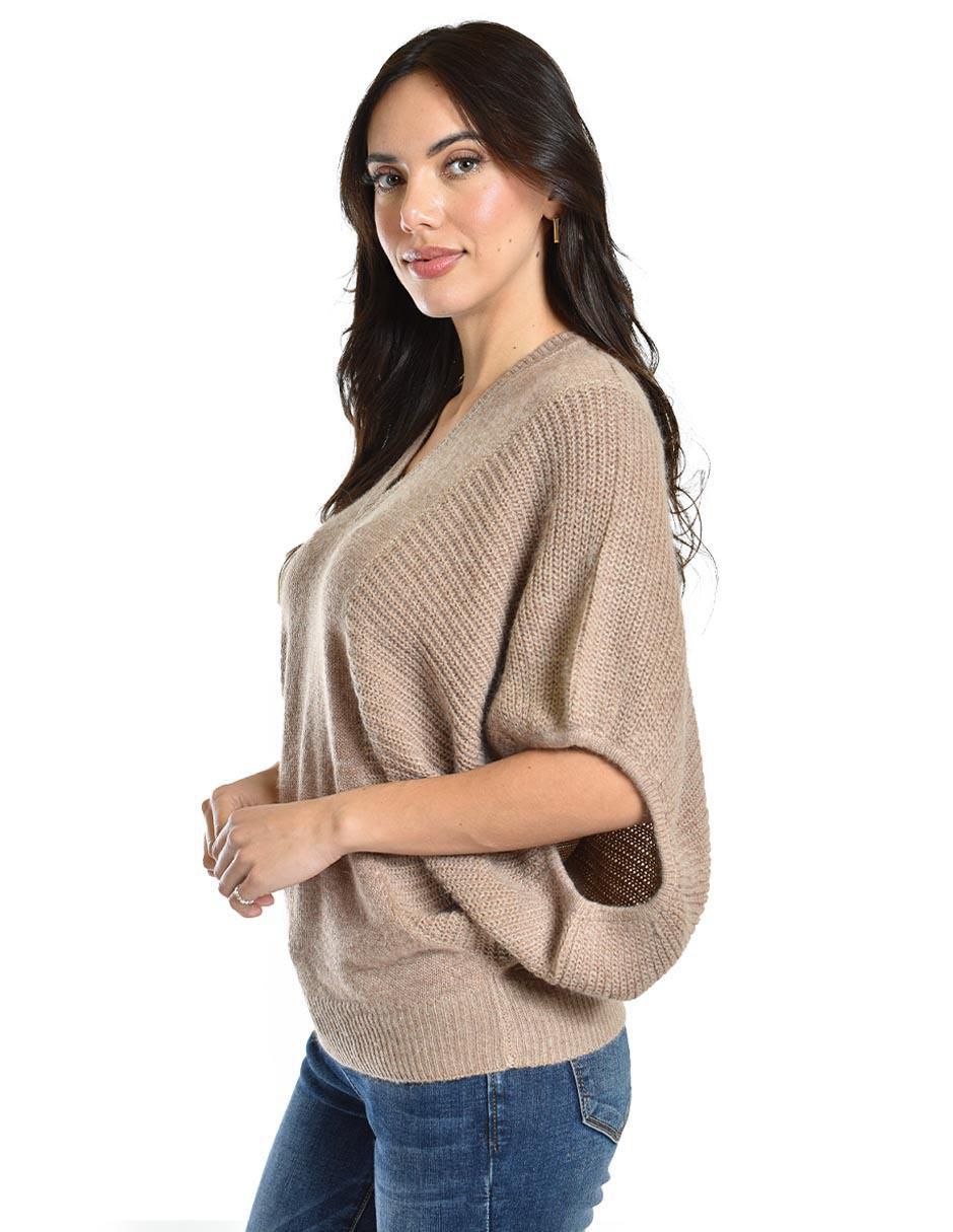 Suéter cuello V para mujer 2