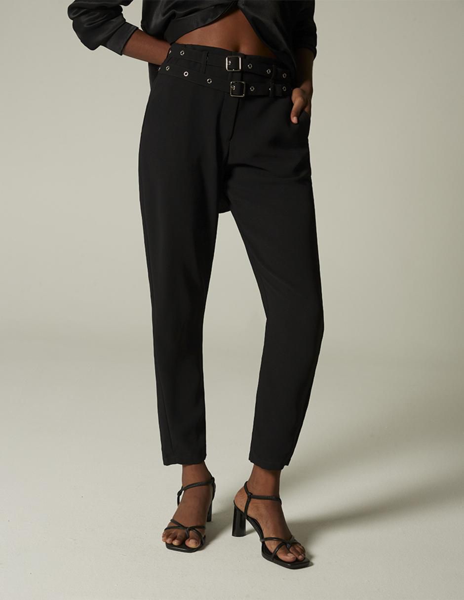 Pantalón de vestir straight para mujer Pantalón de vestir straight para mujer