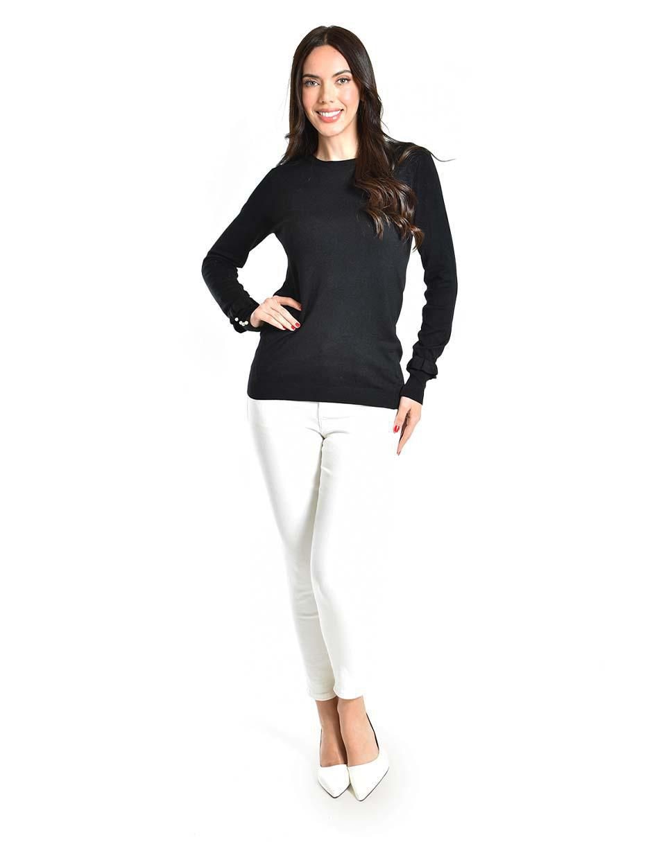 Suéter cuello redondo para mujer 2