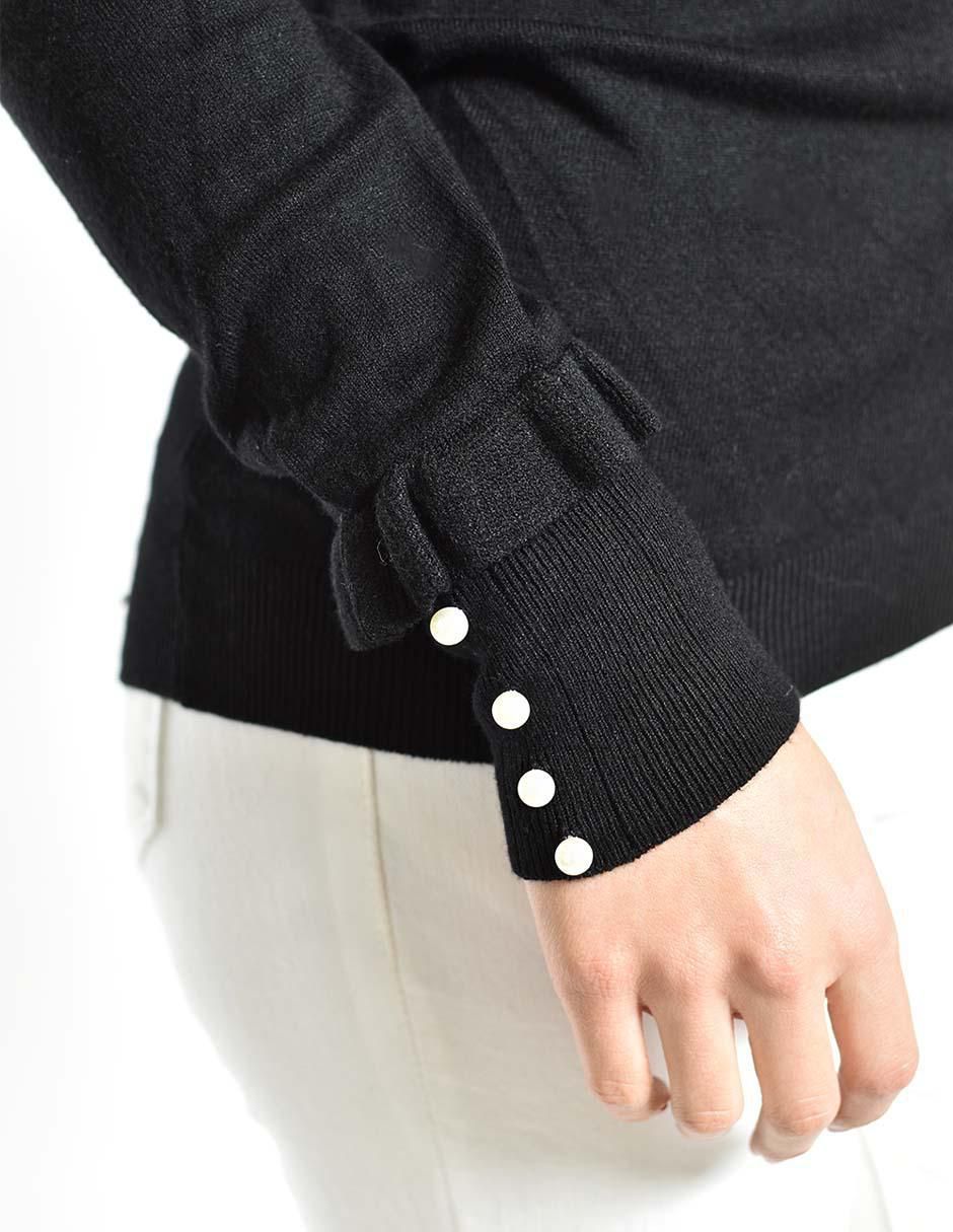 Suéter cuello redondo para mujer 5