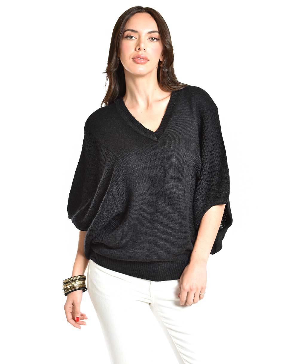 Suéter cuello V para mujer 3