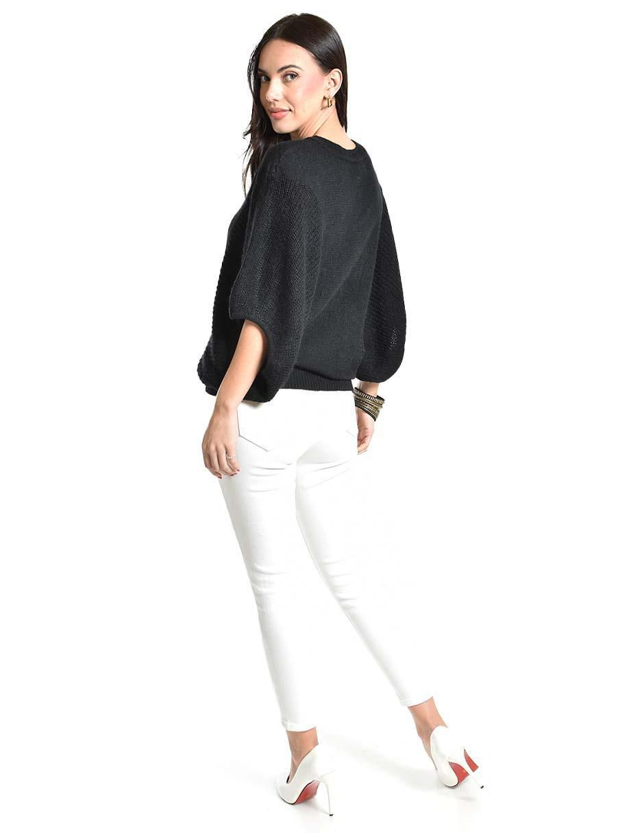 Suéter cuello V para mujer 4