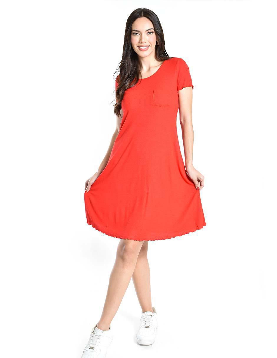 Vestido arriba de la rodilla casual para mujer 2