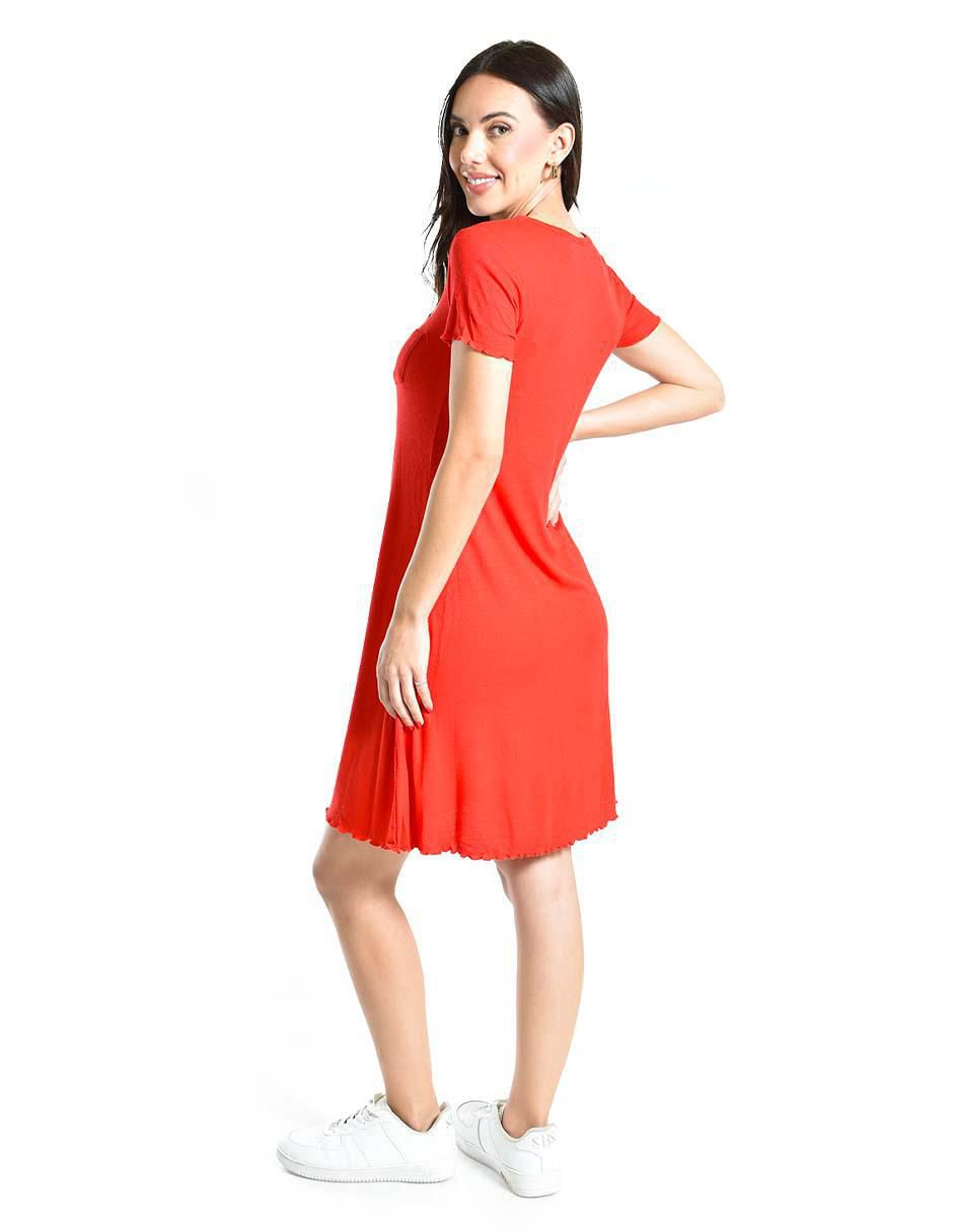 Vestido arriba de la rodilla casual para mujer 5