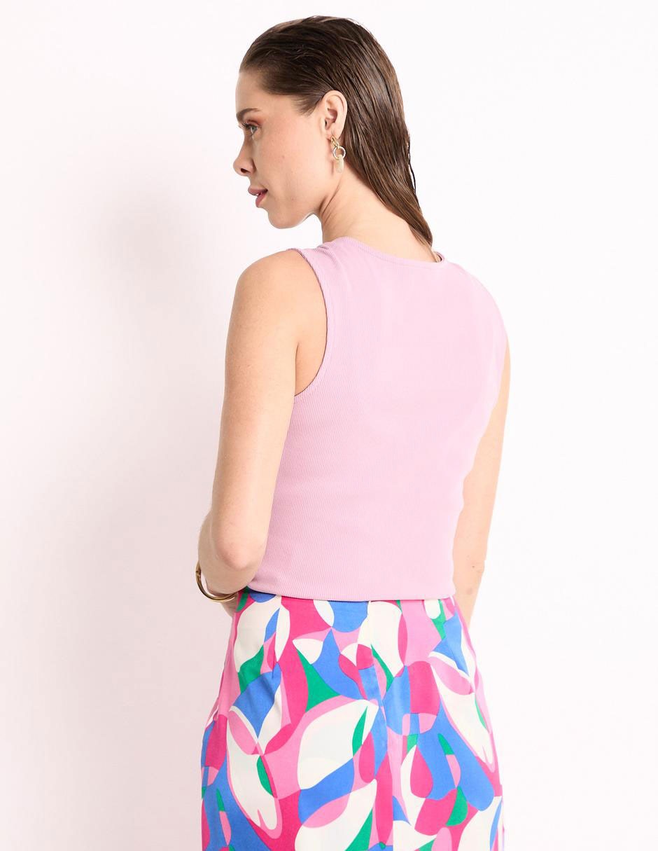 Blusa de tirantes anchos para mujer 2