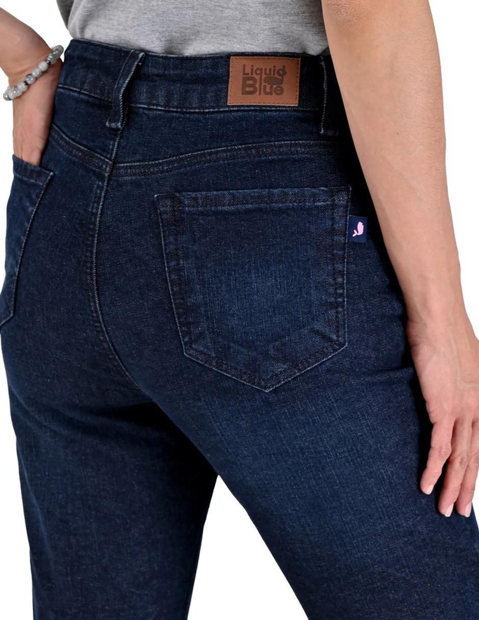 "jeans/jegging/jeans jogger" slim liquid blue 16-0223-2384 "corte" cintura "para mujer"