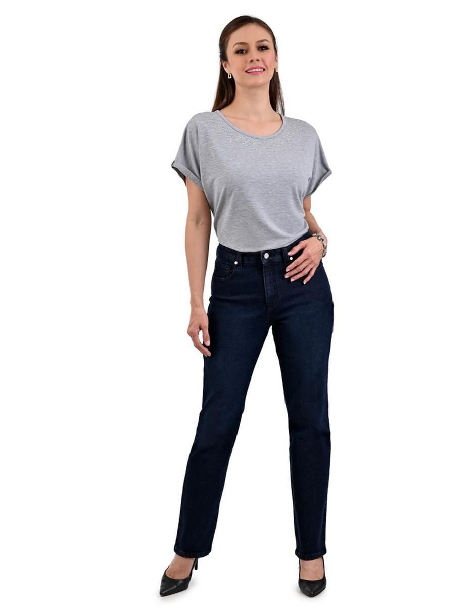 "jeans/jegging/jeans jogger" slim liquid blue 16-0223-2384 "corte" cintura "para mujer"