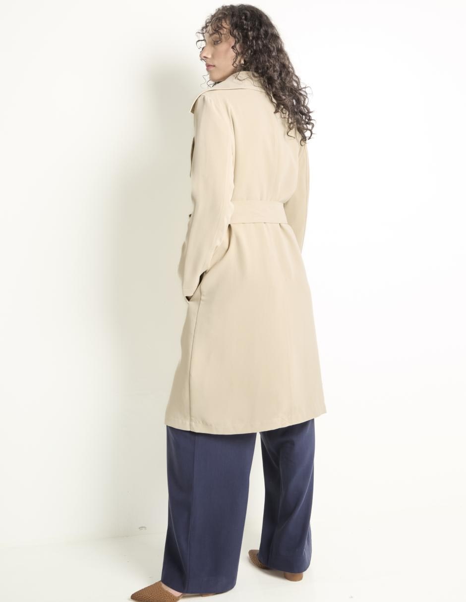 Gabardina con bolsillos para mujer 2