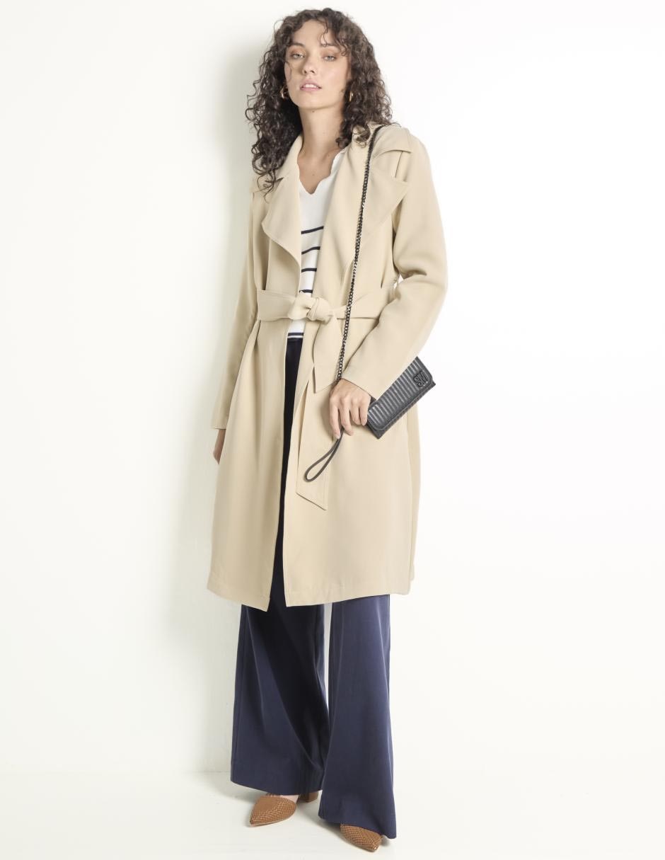 Gabardina con bolsillos para mujer 3