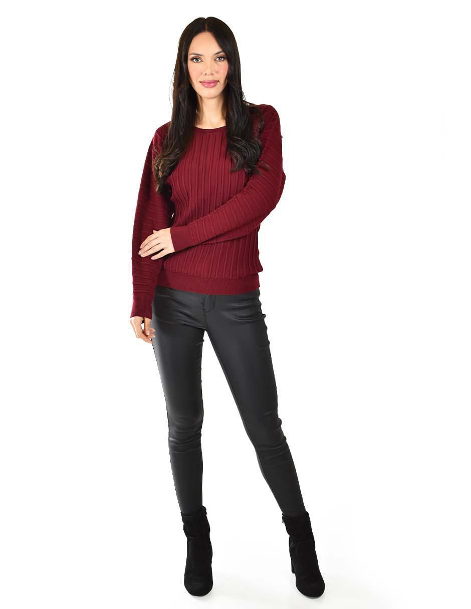 Suéter cuello redondo para mujer 2