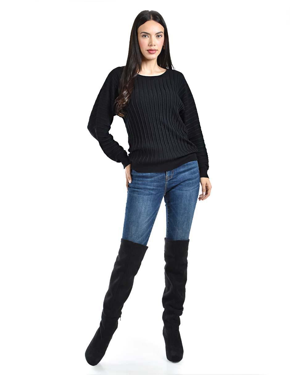 Suéter cuello redondo para mujer 2