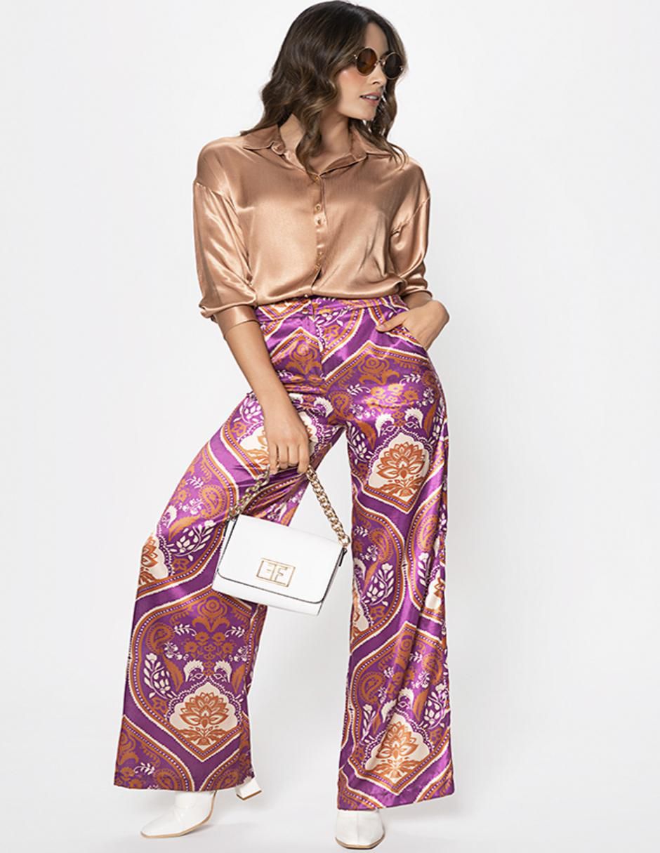 Pantalón relaxed amplio para mujer 3