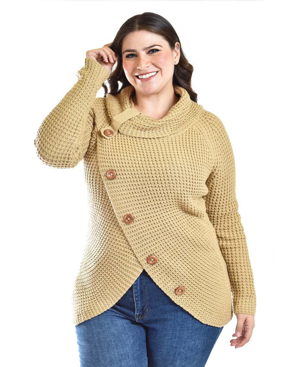 Suéter cuello redondo para mujer