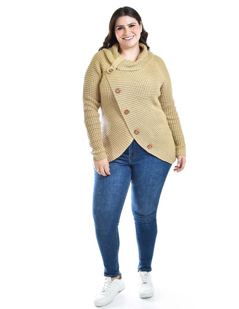 Suéter cuello redondo para mujer 4