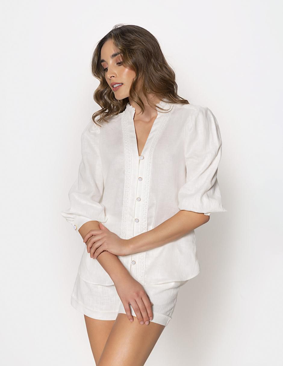 Blusa manga 3/4 para mujer Blusa manga 3/4 para mujer