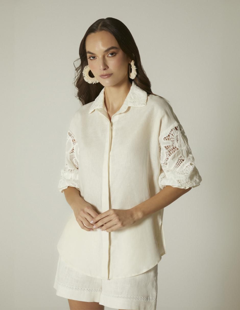 Blusa manga 3/4 para mujer
