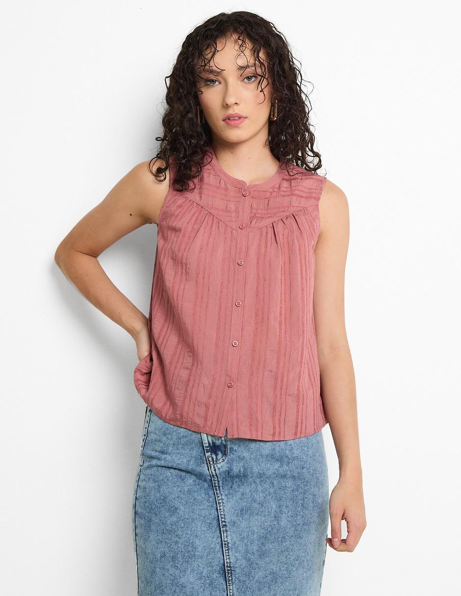 Blusa Petite Studio sin mangas para mujer Liverpool