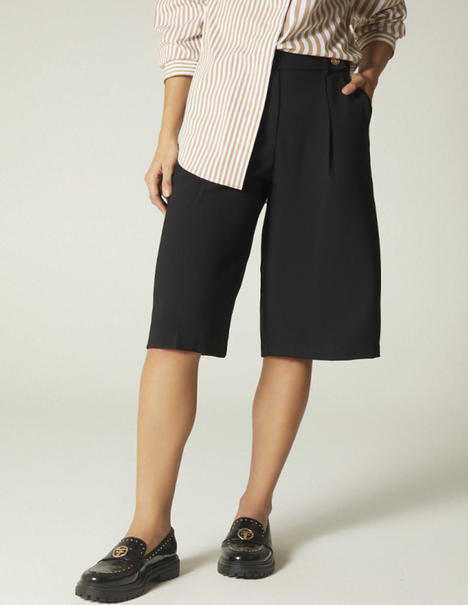 Pantalón acampanado amplio para mujer