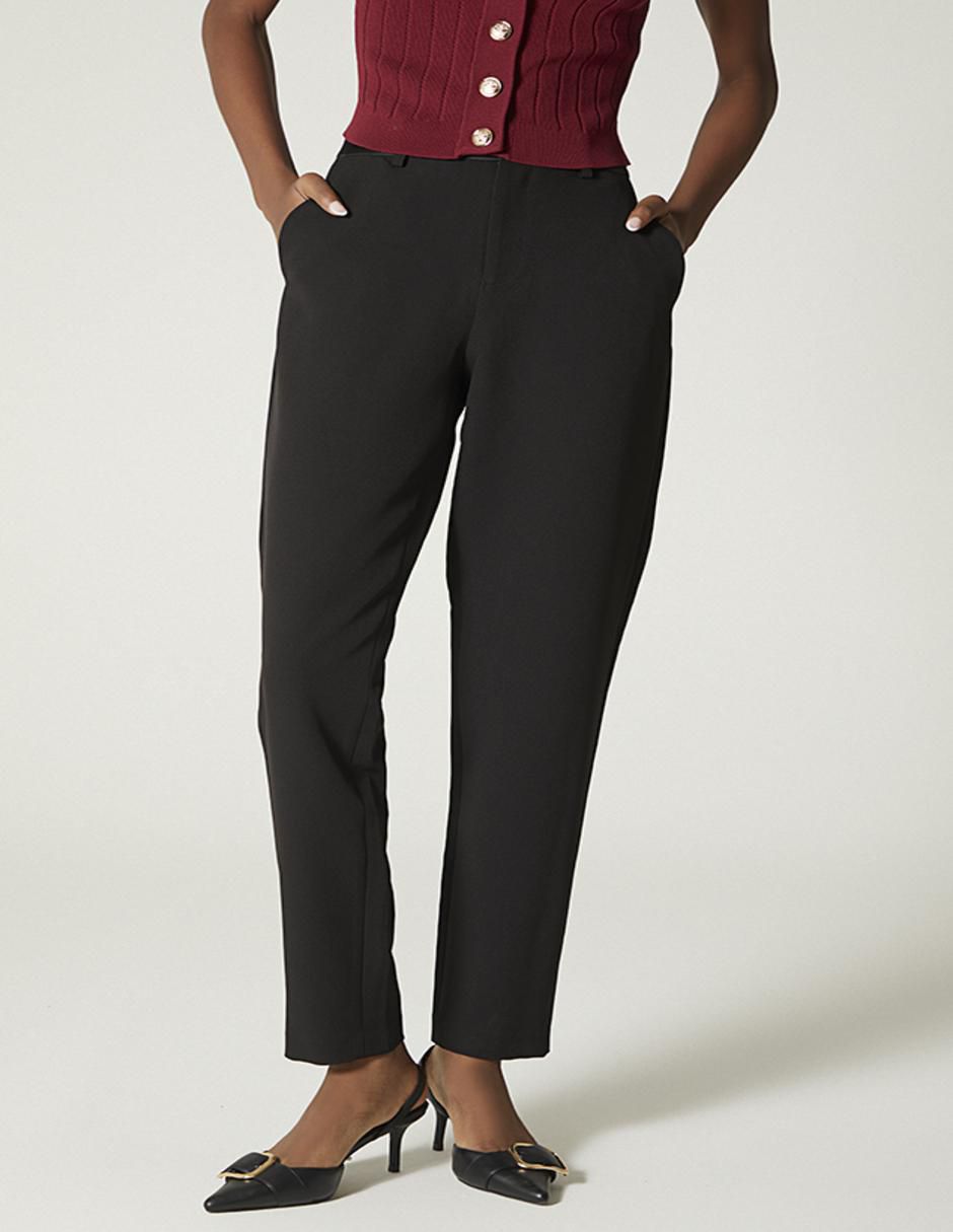 Pantalón de vestir straight para mujer Pantalón de vestir straight para mujer