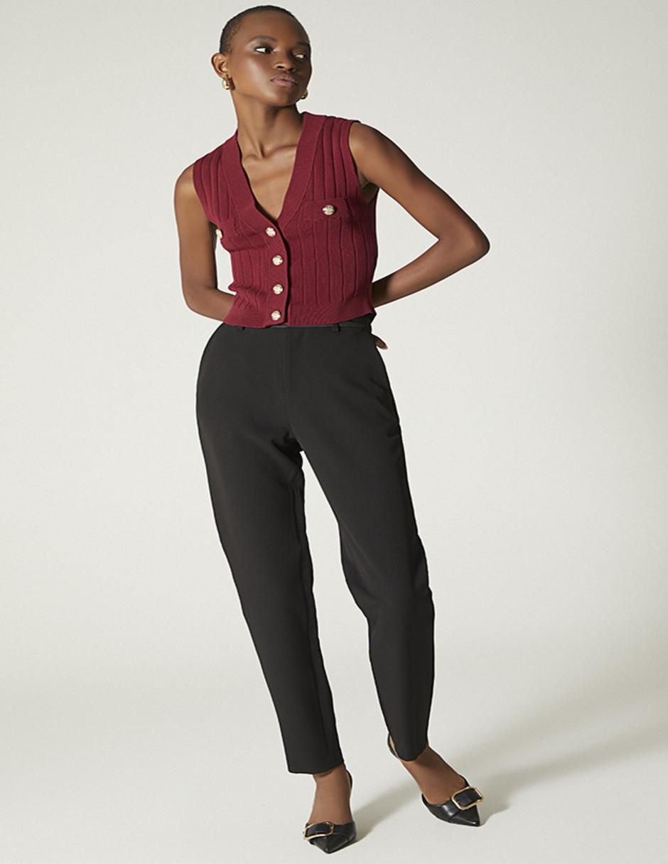 Pantalón de vestir straight para mujer 2