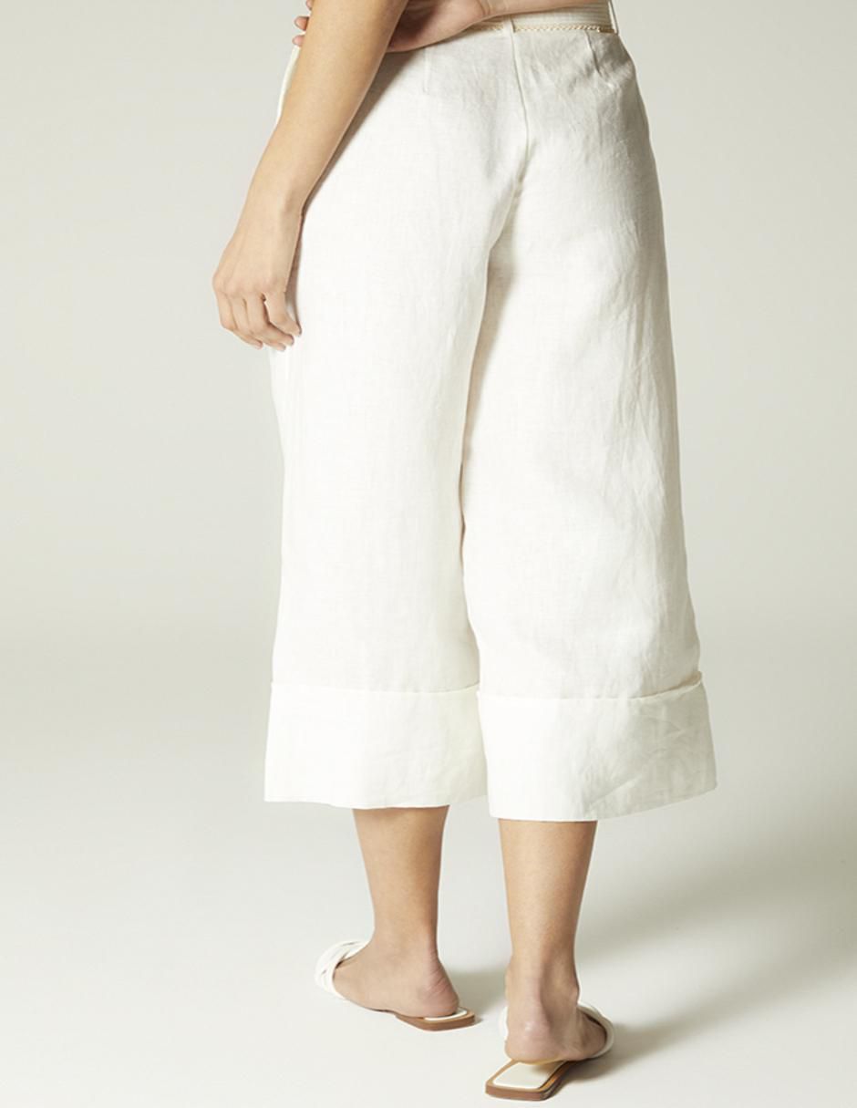 Pantalón coulotte amplio para mujer 2