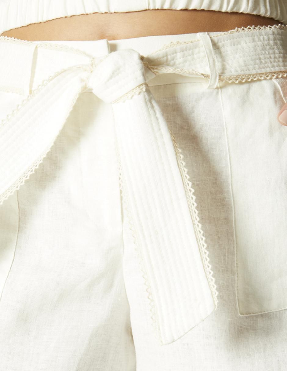 Pantalón coulotte amplio para mujer 4