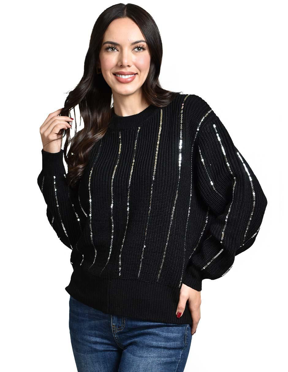 Suéter cuello redondo para mujer