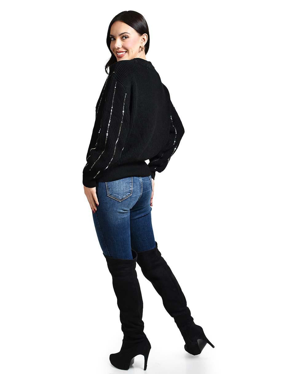 Suéter cuello redondo para mujer 2
