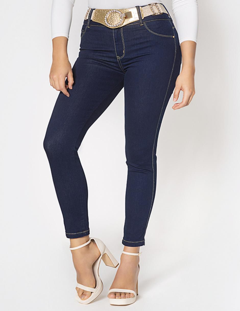 Studio F Pantalon Tiro Alto Con Cinturon Ropa Pantalones