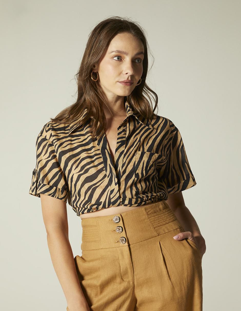 Top cuello camisero 1