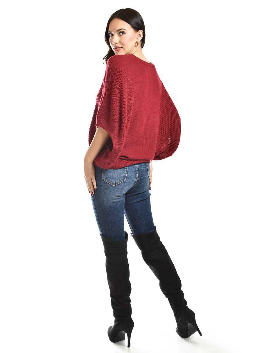 Suéter cuello V para mujer 4