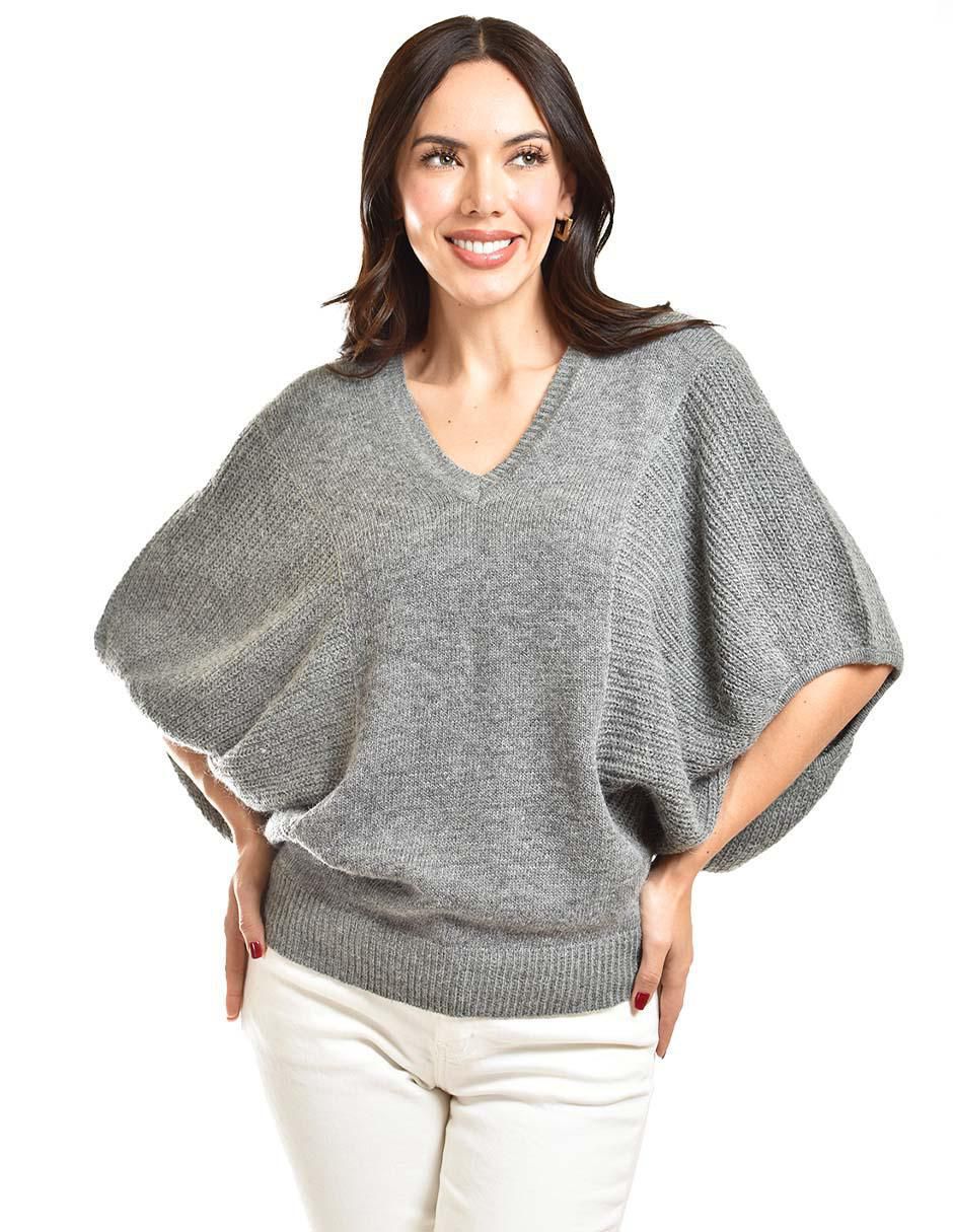 Suéter cuello V para mujer