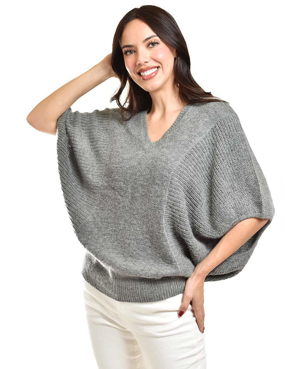 Suéter cuello V para mujer 2