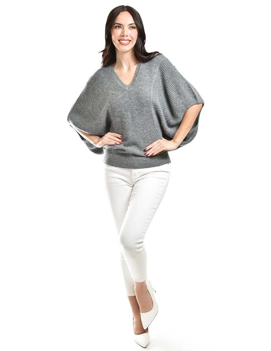 Suéter cuello V para mujer 3